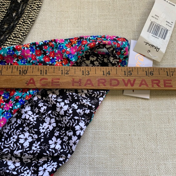 RAISINS Women's Swimwear Bottom Small Lowrider Reversible Pink NEW - Picture 3 of 11